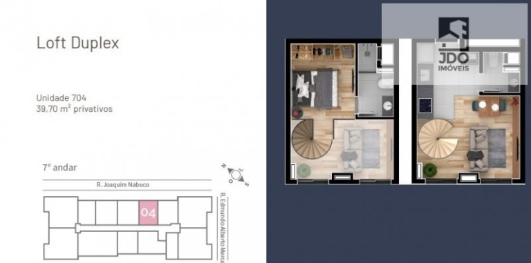 Imagem Apartamento com 1 Quarto à Venda, 40 m² em Tingui - Curitiba