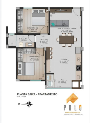 Imagem Imóvel com 2 Quartos à Venda, 62 m² em Vila Industrial Imagem Imóvel com 2 Quartos à Venda, 62 m² em Vila Industrial