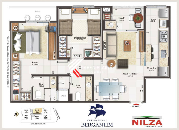 Imagem Apartamento com 2 Quartos à Venda, 68 m² em Capoeiras - Florianópolis Imagem Apartamento com 2 Quartos à Venda, 68 m² em Capoeiras - Florianópolis