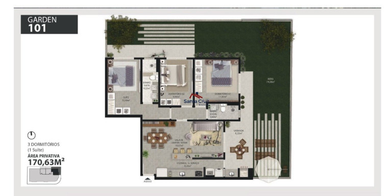 Apartamento com 3 Quartos à Venda, 246 m² em Ingleses Do Rio Vermelho - Florianópolis