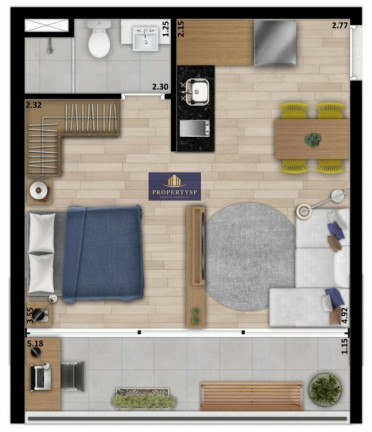 Imagem Apartamento com 1 Quarto à Venda, 37 m² em Sumarezinho - São Paulo