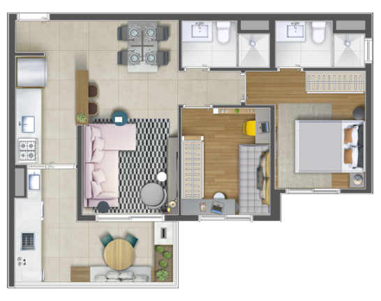 Imagem Apartamento com 2 Quartos à Venda, 60 m² em Butantã - São Paulo Imagem Apartamento com 2 Quartos à Venda, 60 m² em Butantã - São Paulo