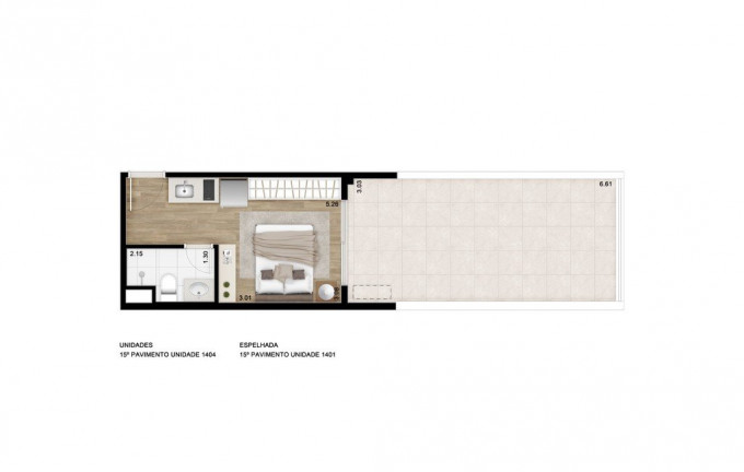 Imagem Studio com 1 Quarto à Venda, 41 m² em Centro - São Paulo Imagem Studio com 1 Quarto à Venda, 41 m² em Centro - São Paulo