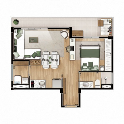 Imagem Imóvel com 1 Quarto à Venda, 35 m² em Aclimação - São Paulo