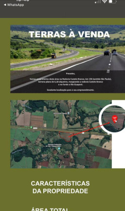 Imagem Terreno à Venda, 6 m² em Centro - Cesário Lange Imagem Terreno à Venda, 6 m² em Centro - Cesário Lange