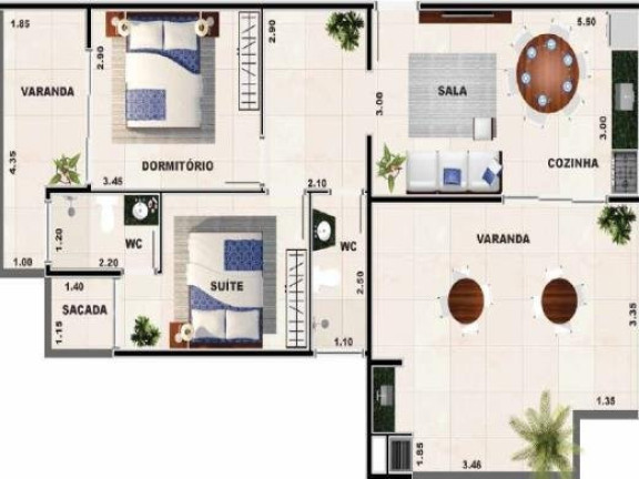 Imagem Apartamento com 1 Quarto à Venda, 70 m² em Praia Grande - Ubatuba