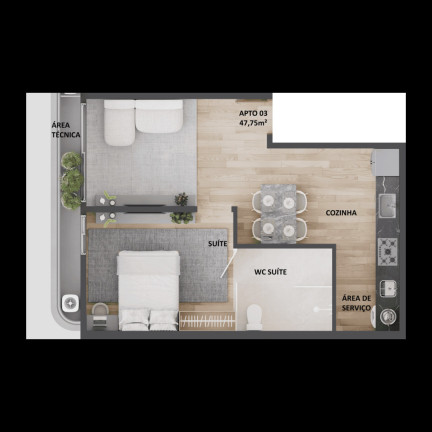 Imagem Apartamento com 2 Quartos à Venda, 62 m² em Cabo Branco - João Pessoa Imagem Apartamento com 2 Quartos à Venda, 62 m² em Cabo Branco - João Pessoa