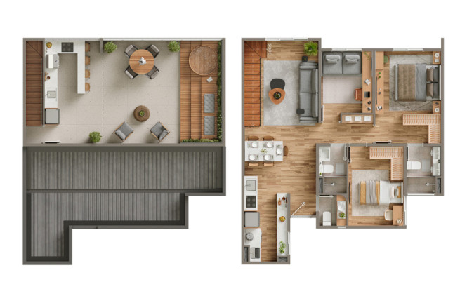 Imagem Casa com 3 Quartos à Venda, 130 m² em Parque Taquaral - Campinas Imagem Casa com 3 Quartos à Venda, 130 m² em Parque Taquaral - Campinas