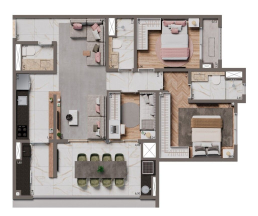 Imagem Apartamento com 2 Quartos à Venda, 67 m² em Santo Amaro - São Paulo
