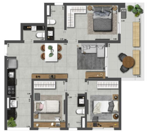 Imagem Imóvel com 3 Quartos à Venda, 85 m² em Moema - São Paulo