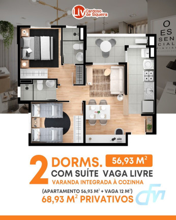 Imagem Apartamento com 2 Quartos à Venda, 57 m² em Centro - Mogi Das Cruzes Imagem Apartamento com 2 Quartos à Venda, 57 m² em Centro - Mogi Das Cruzes