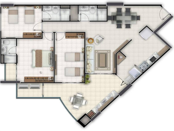 Imagem Apartamento com 3 Quartos à Venda, 122 m² em Canto Do Forte - Praia Grande Imagem Apartamento com 3 Quartos à Venda, 122 m² em Canto Do Forte - Praia Grande