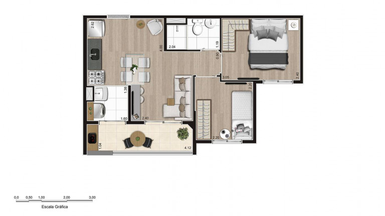 Imagem Apartamento com 2 Quartos à Venda, 5.724 m² em Parque Ipê - São Paulo