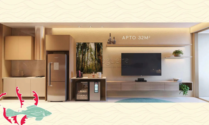Imagem Apartamento com 1 Quarto à Venda, 32 m² em Muto Alto - Ipojuca Imagem Apartamento com 1 Quarto à Venda, 32 m² em Muto Alto - Ipojuca