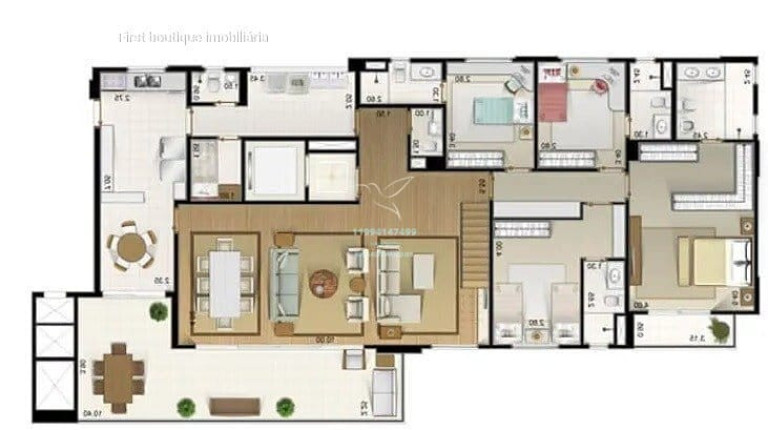 Imagem Apartamento com 4 Quartos à Venda, 220 m² em Granja Julieta - São Paulo