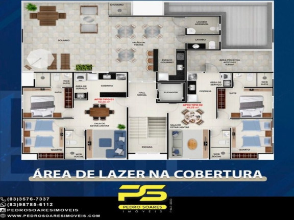 Imagem Apartamento com 2 Quartos à Venda, 50 m² em João Paulo Ii - João Pessoa Imagem Apartamento com 2 Quartos à Venda, 50 m² em João Paulo Ii - João Pessoa