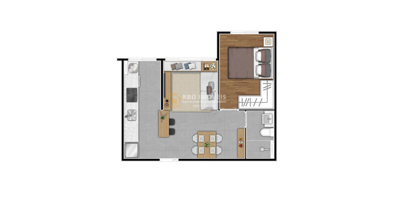 Imagem Apartamento com 1 Quarto à Venda, 35 m² em Nova Itapevi - Itapevi
