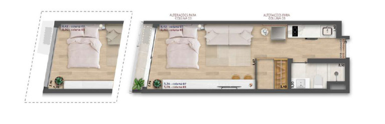 Imagem Imóvel com 1 Quarto à Venda, 58 m² em Copacabana - Rio De Janeiro