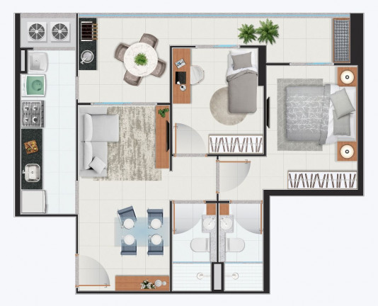 Imagem Apartamento com 1 Quarto à Venda, 71 m² em Praia De Itaparica - Vila Velha Imagem Apartamento com 1 Quarto à Venda, 71 m² em Praia De Itaparica - Vila Velha