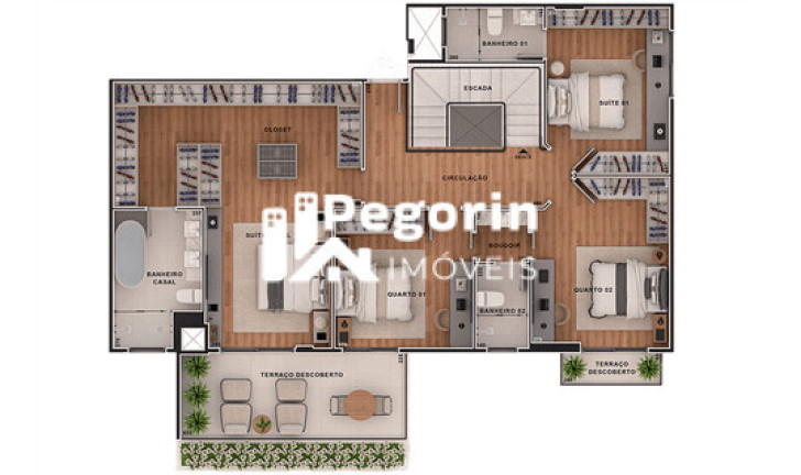 Imagem Cobertura com 3 Quartos à Venda, 110 m² em Campina Do Siqueira - Curitiba