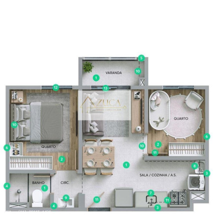 Imagem Apartamento com 2 Quartos à Venda,  em Pirituba - São Paulo