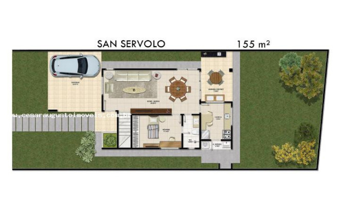 Imagem Casa com 3 Quartos à Venda, 158 m² em Centro - Eusébio Imagem Casa com 3 Quartos à Venda, 158 m² em Centro - Eusébio