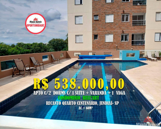 Imagem Apartamento com 2 Quartos à Venda, 60 m² em Recanto Quarto Centenário - Jundiaí Imagem Apartamento com 2 Quartos à Venda, 60 m² em Recanto Quarto Centenário - Jundiaí