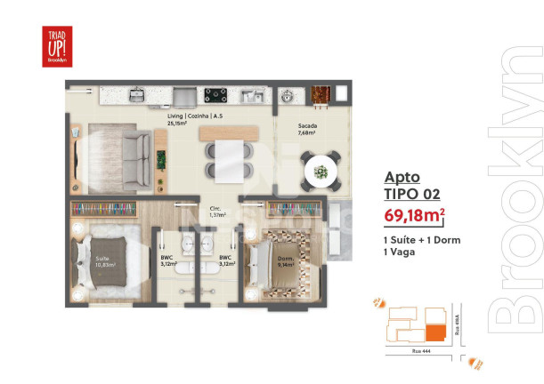 Imagem Apartamento com 1 Quarto à Venda, 70 m² em Morretes - Itapema Imagem Apartamento com 1 Quarto à Venda, 70 m² em Morretes - Itapema