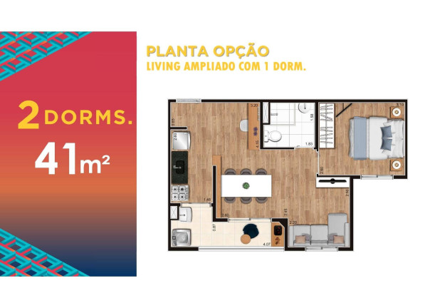 Imagem Apartamento à Venda, 41 m² em Vila São João - Guarulhos
