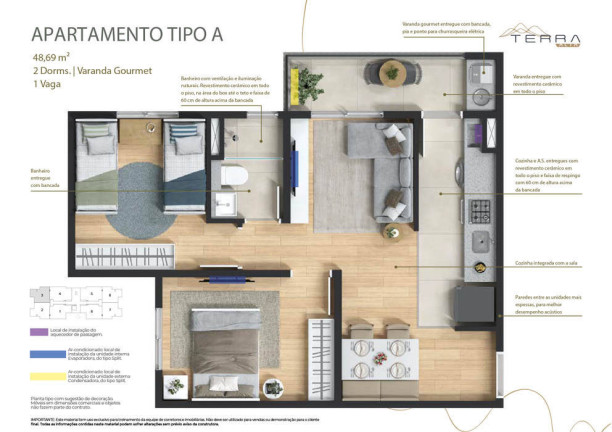 Imagem Apartamento com 2 Quartos à Venda, 54 m² em Residencial Das Ilhas - Bragança Paulista Imagem Apartamento com 2 Quartos à Venda, 54 m² em Residencial Das Ilhas - Bragança Paulista