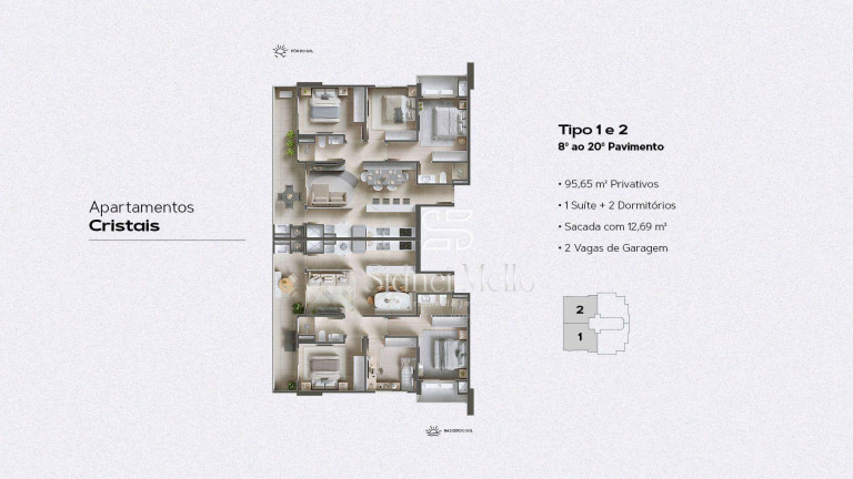 Imagem Apartamento com 3 Quartos à Venda, 95 m² em Praia Brava - Itajaí