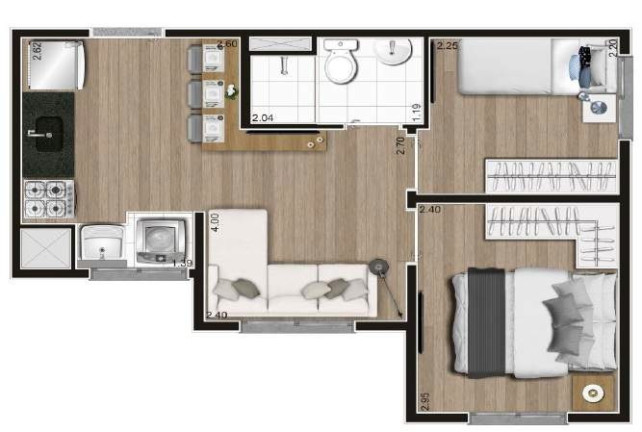 Imagem Imóvel com 2 Quartos à Venda, 37 m² em Terceira Divisão De Interlagos - São Paulo Imagem Imóvel com 2 Quartos à Venda, 37 m² em Terceira Divisão De Interlagos - São Paulo