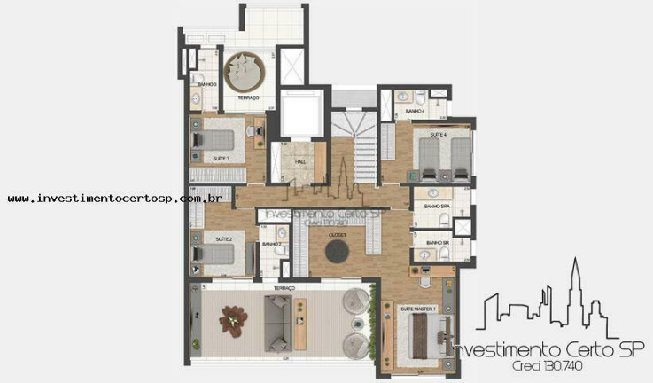 Imagem Cobertura com 3 Quartos à Venda, 316 m² em Indianópolis - São Paulo Imagem Cobertura com 3 Quartos à Venda, 316 m² em Indianópolis - São Paulo