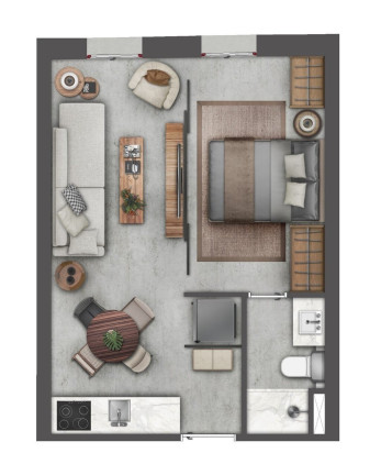 Imagem Imóvel com 1 Quarto à Venda, 29 m² em Floresta - Porto Alegre