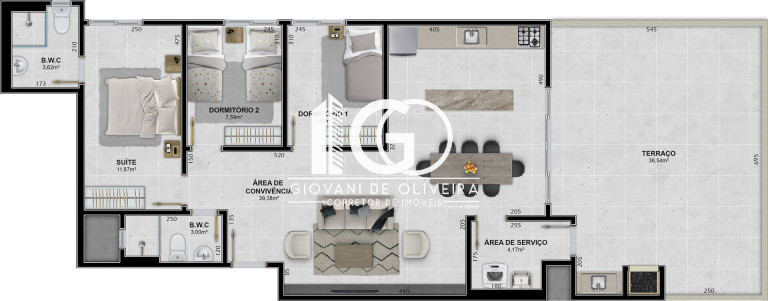 Imagem Apartamento com 2 Quartos à Venda, 45 m² em Ceará - Criciúma Imagem Apartamento com 2 Quartos à Venda, 45 m² em Ceará - Criciúma
