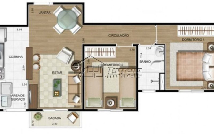 Imagem Apartamento com 2 Quartos à Venda, 50 m² em Parque Residencial Flamboyant - São José Dos Campos Imagem Apartamento com 2 Quartos à Venda, 50 m² em Parque Residencial Flamboyant - São José Dos Campos