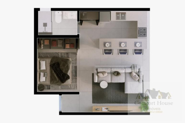Imagem Apartamento com 1 Quarto à Venda, 37 m² em Centro - São Caetano Do Sul Imagem Apartamento com 1 Quarto à Venda, 37 m² em Centro - São Caetano Do Sul