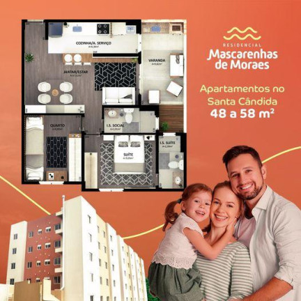 Imagem Apartamento com 2 Quartos à Venda, 56 m² em Santa Cândida - Curitiba Imagem Apartamento com 2 Quartos à Venda, 56 m² em Santa Cândida - Curitiba