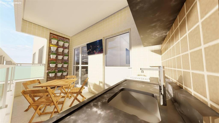 Imagem Apartamento com 2 Quartos à Venda, 66 m² em Vila Caiçara - Praia Grande