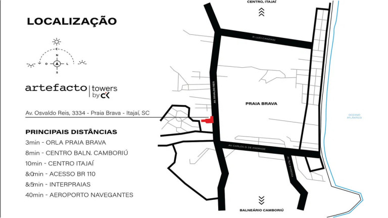 Imagem Apartamento com 2 Quartos à Venda, 79 m² em Praia Brava - Itajaí
