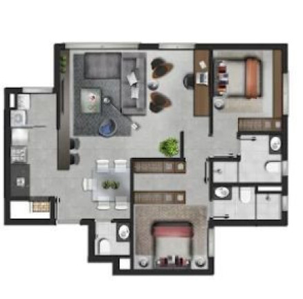 Imagem Apartamento com 2 Quartos à Venda, 77 m² em Centro - Canoas Imagem Apartamento com 2 Quartos à Venda, 77 m² em Centro - Canoas