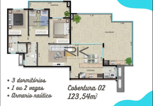 Imagem Apartamento com 2 Quartos à Venda, 71 m² em Itaguá - Ubatuba