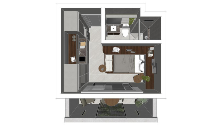 Imagem Apartamento com 1 Quarto à Venda, 27 m² em São Francisco - Curitiba