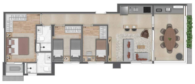 Imagem Apartamento com 2 Quartos à Venda, 57 m² em Brooklin Paulista - São Paulo Imagem Apartamento com 2 Quartos à Venda, 57 m² em Brooklin Paulista - São Paulo