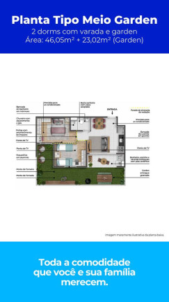 Imagem Apartamento com 2 Quartos à Venda,  em Jardim Monte Carlo - Indaiatuba