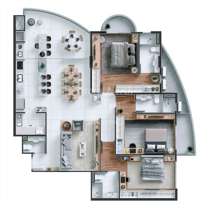 Imagem Apartamento com 3 Quartos à Venda, 180 m² em Praia Brava - Itajaí