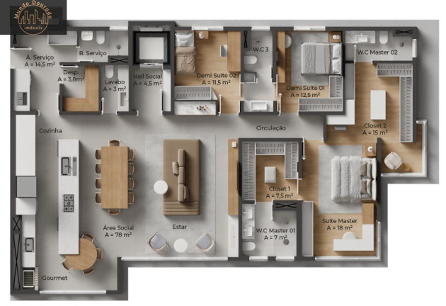 Imagem Apartamento com 4 Quartos à Venda, 195 m² em Centro - São Bernardo Do Campo Imagem Apartamento com 4 Quartos à Venda, 195 m² em Centro - São Bernardo Do Campo