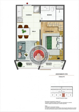 Imagem Apartamento com 1 Quarto à Venda, 54 m² em Centro - Rio De Janeiro