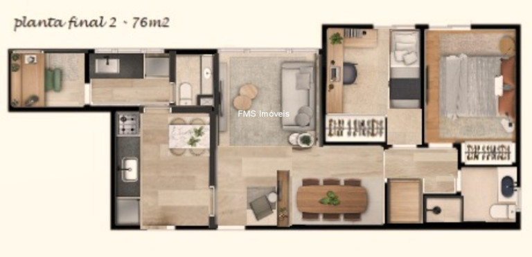 Imagem Imóvel com 2 Quartos à Venda, 76 m² em Paraíso - São Paulo Imagem Imóvel com 2 Quartos à Venda, 76 m² em Paraíso - São Paulo