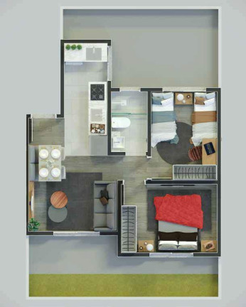 Imagem Apartamento com 2 Quartos à Venda, 42 m² em Restinga - Porto Alegre